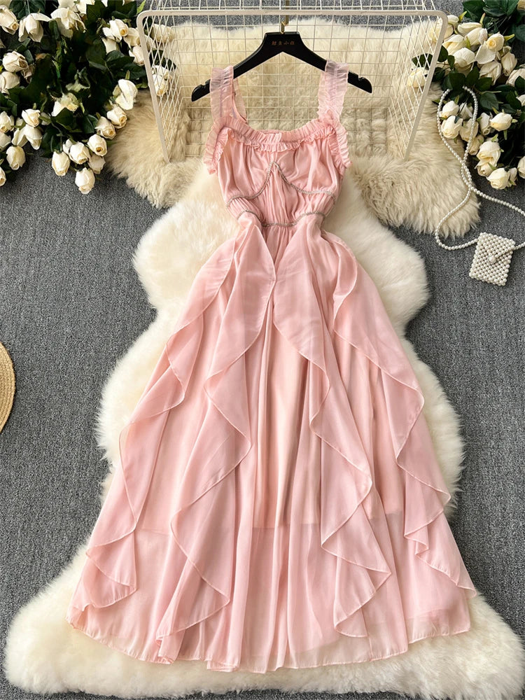 strapless open back dress Harmony Mini Dress - Pink (Final Sale), Large | Hazel and Olive main image 1
