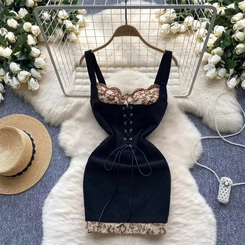 short sleeve rib knit dress RIBBED SHORT SLEEVE MINI DRESS main image 1