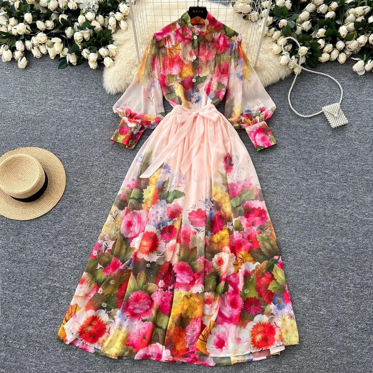 button down chiffon dress Dusty Blue Button Down Shirt Chiffon Modest Dress