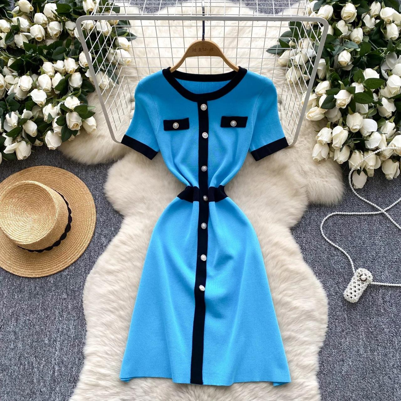belted short dress with pockets White Belted Mini Dress - All Dresses