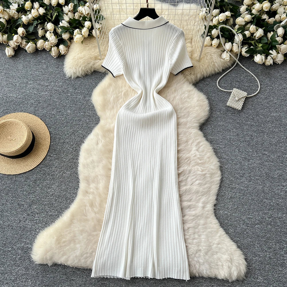 knitted nursing dress Bae The Label | Sunset Column Knit Dress