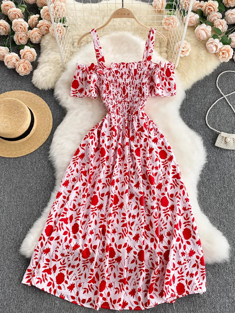 off shoulder mid length dress Black off Shoulder Midi Dress With Bow Back, Cotton Corset Cocktail Look  for Women