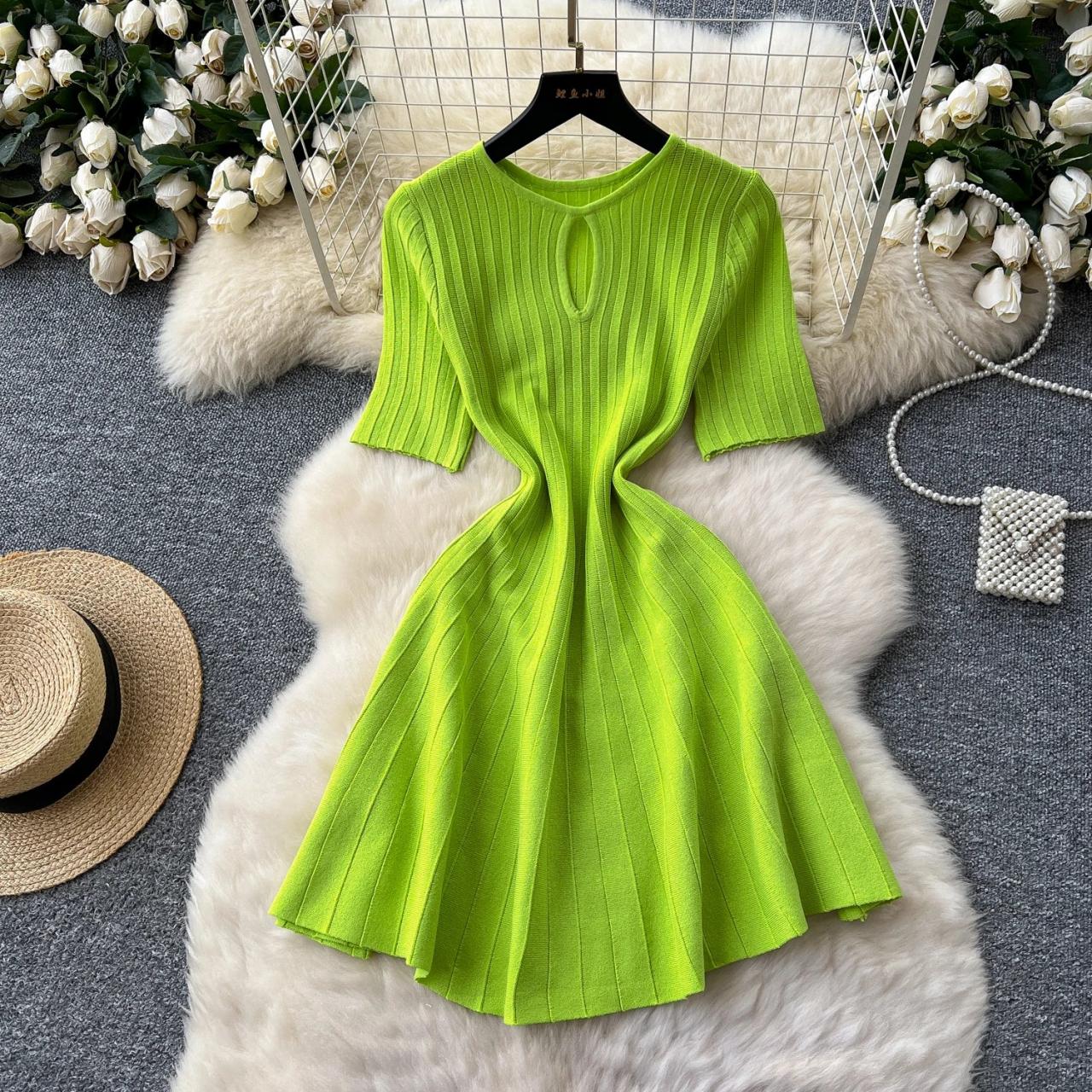 red halter dress knee length Shop Red Halter Neck Skater Dress - for Women | OUTZIDR